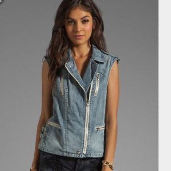 Rebecca Taylor Denim Vest - Picture 1 of 7